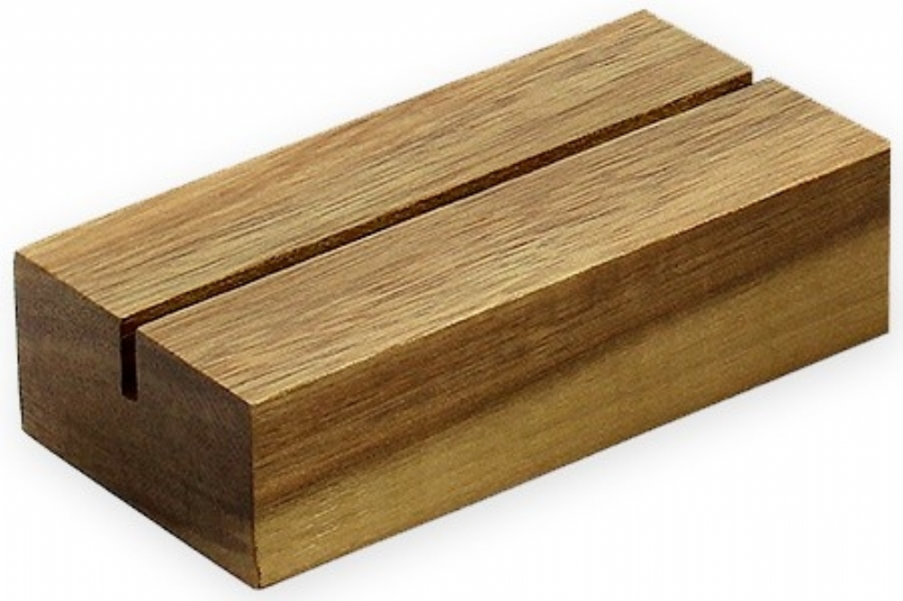 GADSBY Acacia Wood Ticket Holder A7