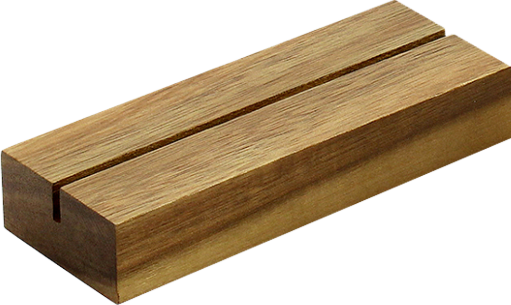 GADSBY Acacia Wood Ticket Holder A6