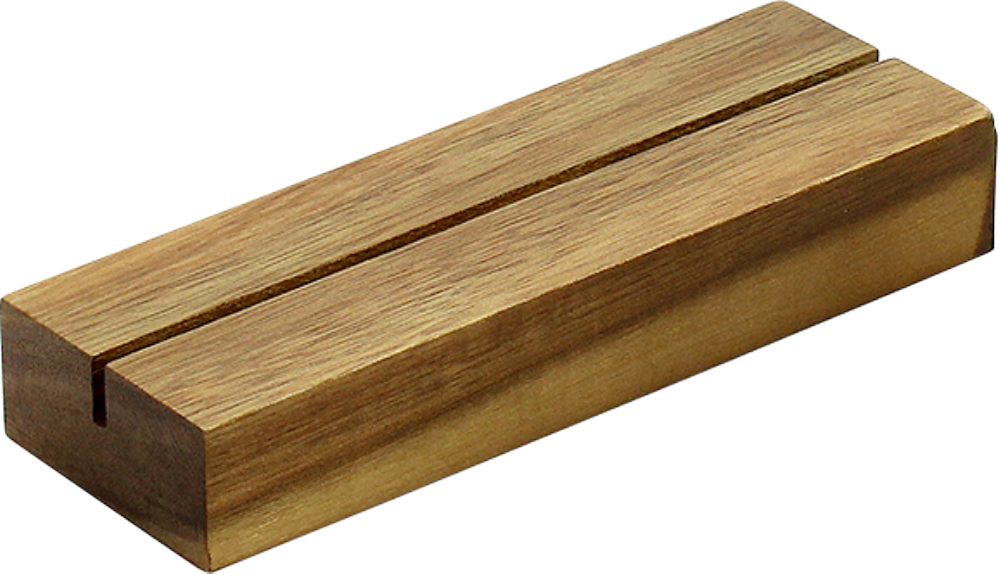 GADSBY Acacia Wood Menu Holder A5