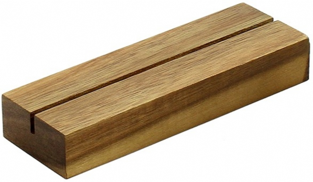 GADSBY Acacia Wood Menu Holder A5