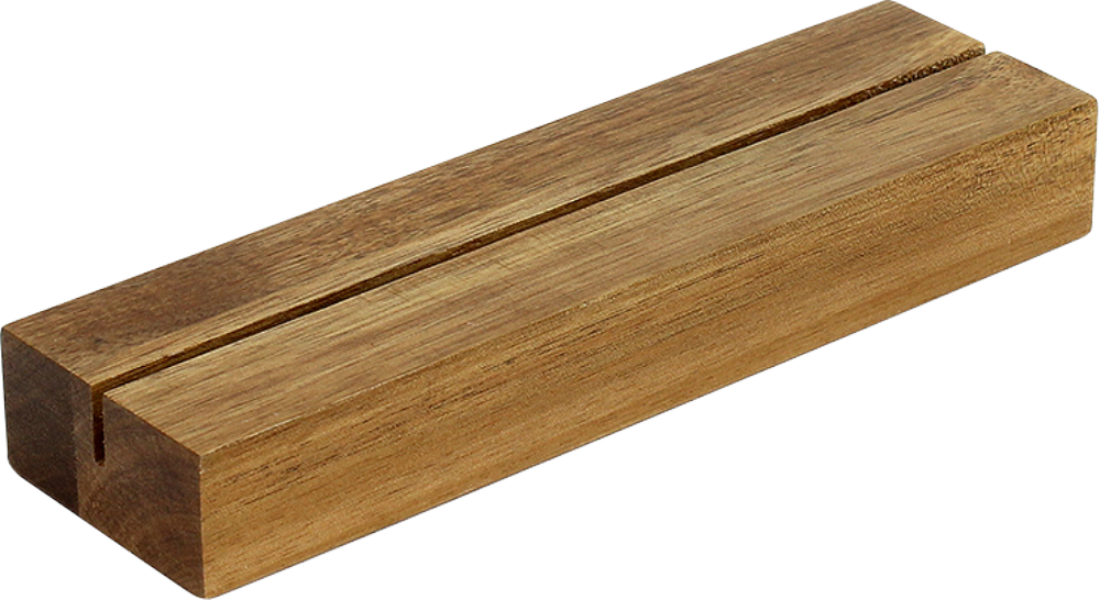 GADSBY Acacia Wood Menu Holder A4