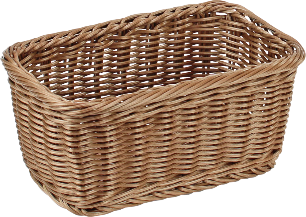 GADSBY 1/4 GN Deep Taupe Polywicker Basket
