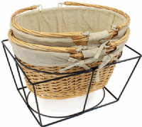 GADSBY Metal Shopping Basket Stand