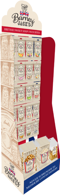 BARNEY JACK'S MDF Floor Standing Display Unit 20 peg