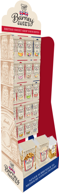 BARNEY JACK'S MDF Floor Standing Display Unit 20 peg