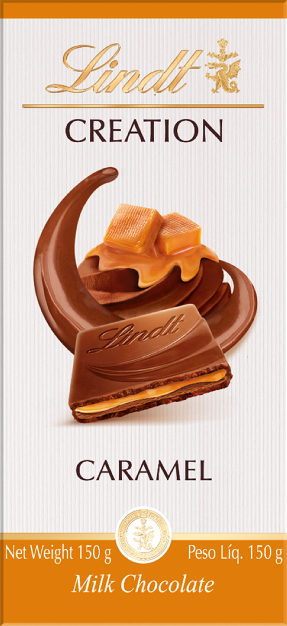 Lindt Creation Bar - Caramel Milk Chocolate 150g