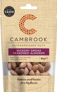 CAMBROOK Hickory Smoke Seasoned Almonds 80g