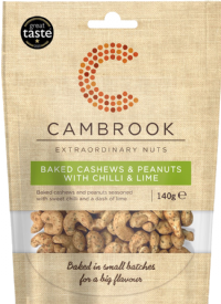 CAMBROOK Baked Cashews & Peanuts with Chilli & Lime 140g