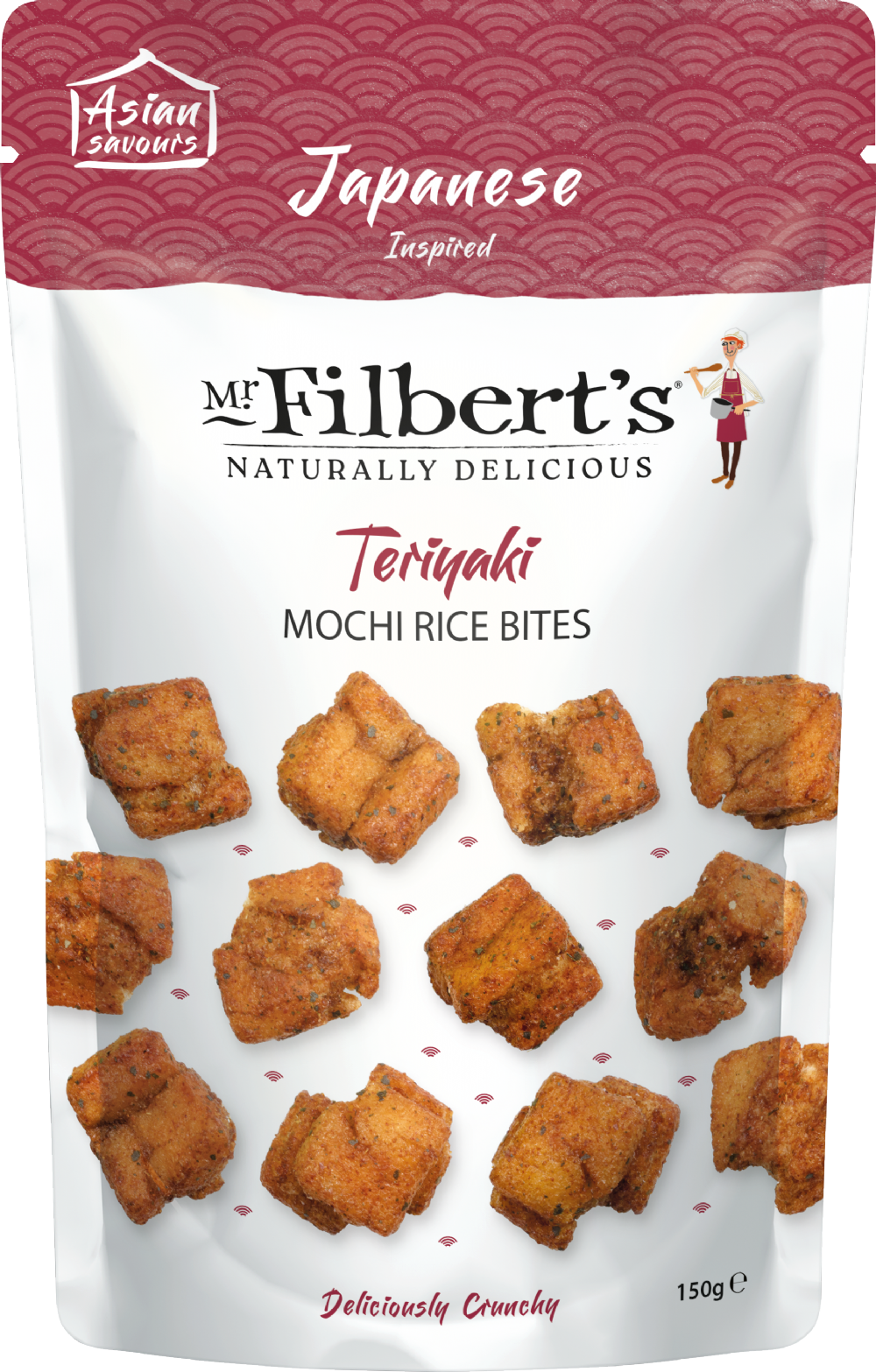 MR FILBERT'S Teriyaki Mochi Rice Bites 150g