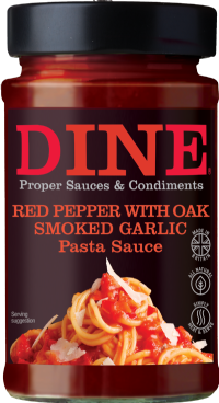 DINE Red Pepper with Oak Smoked Garlic Pasta Sauce 350g