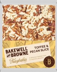 BAKEWELL AND BROWNE Traybakes - Toffee & Pecan Slice 350g