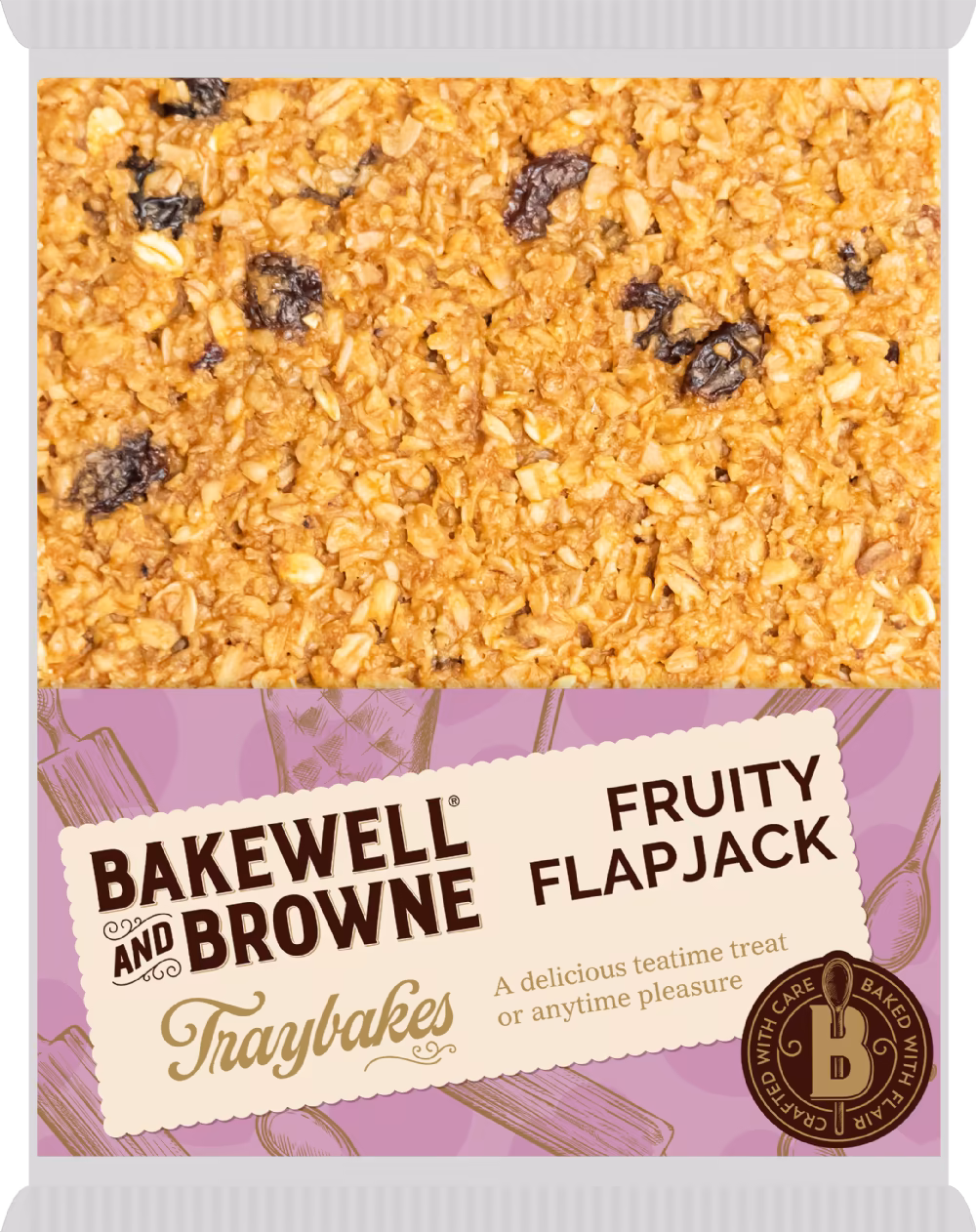 BAKEWELL AND BROWNE Traybakes - Fruity Flapjack 340g