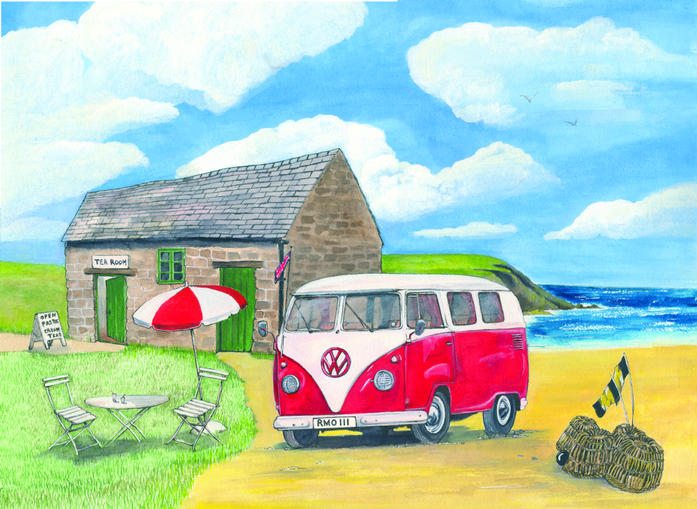 SUE PODBERY VW Camper Red Card