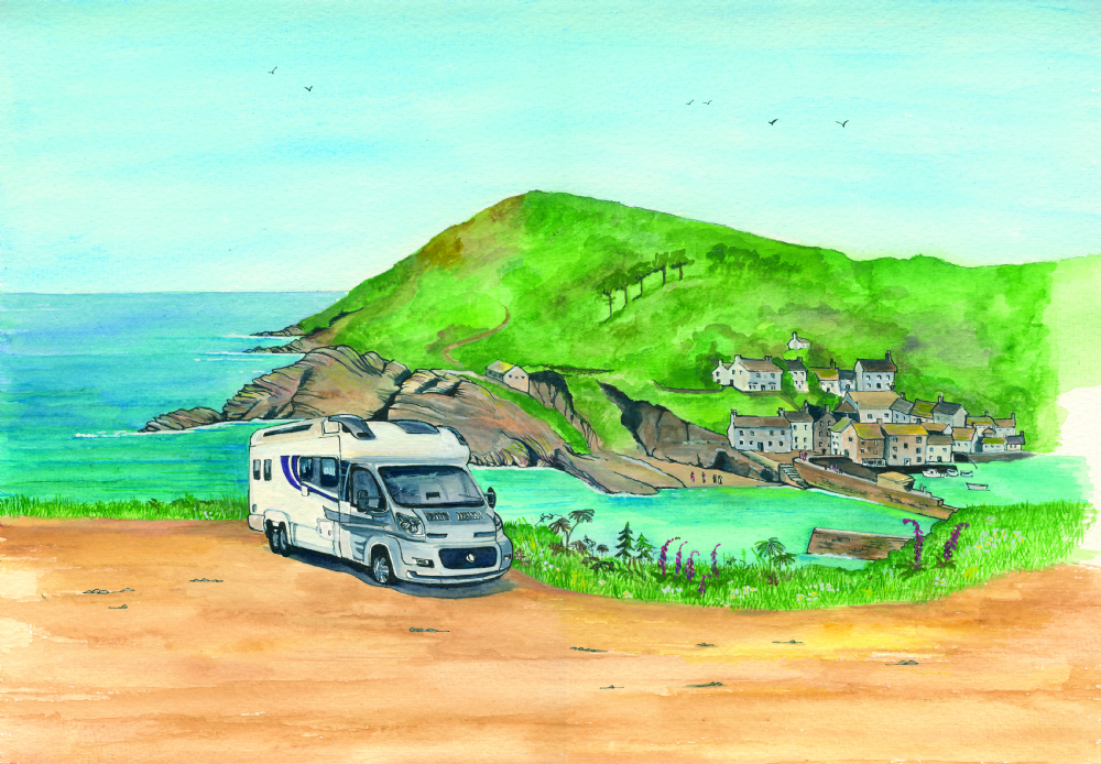 SUE PODBERY Cliffside Motorhome Card