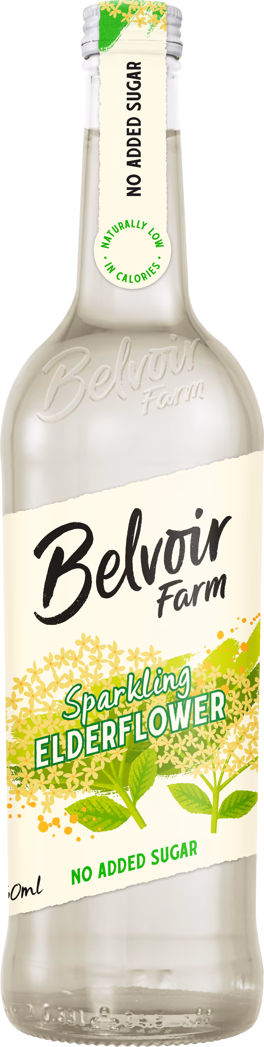 BELVOIR Sparkling Elderflower - No Added Sugar 750ml