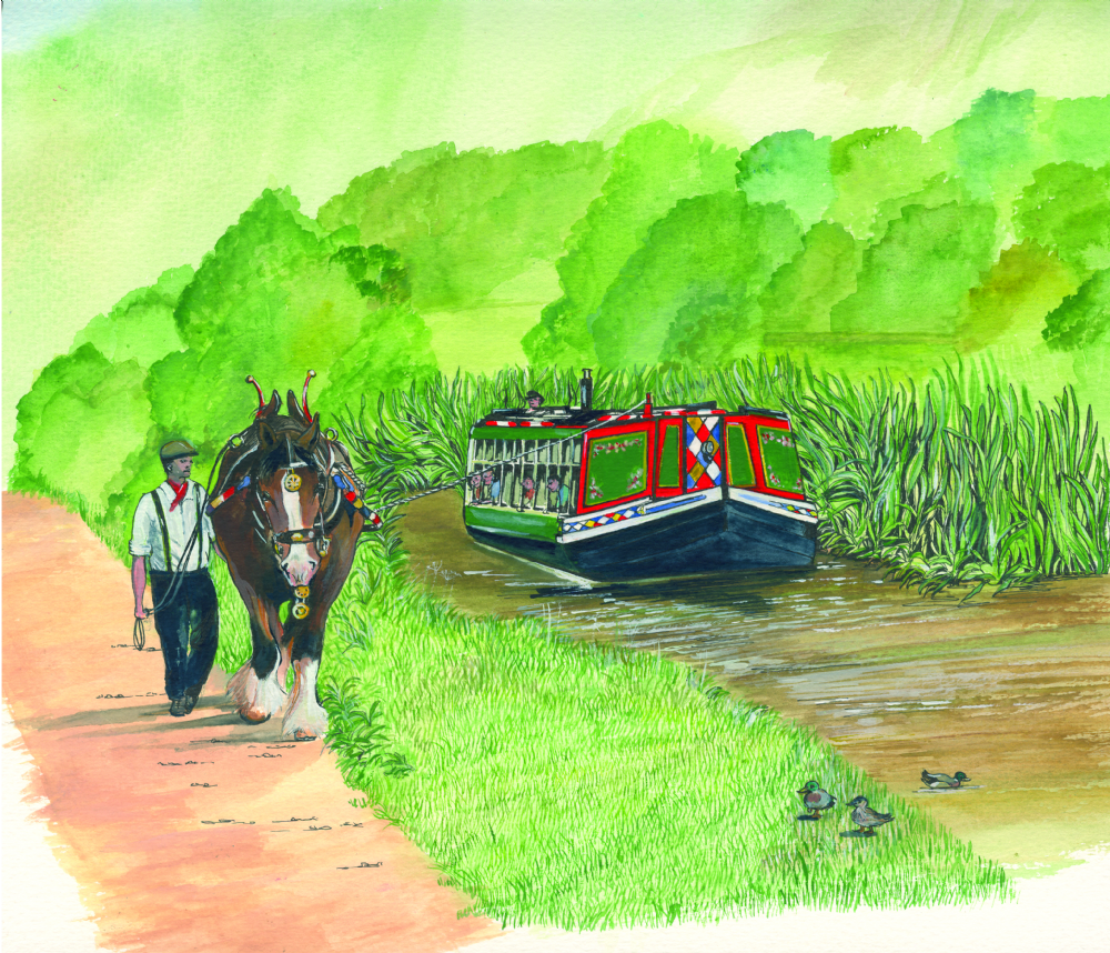 SUE PODBERY Tiverton Canal Card