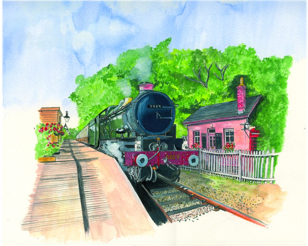 SUE PODBERY Nunney Castle Card