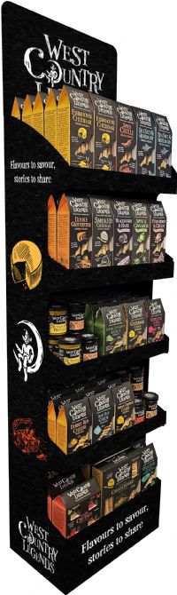 WEST COUNTRY LEGENDS Wooden Display Unit with Stock to Fill