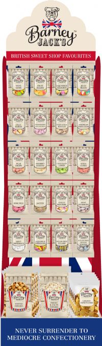 BARNEY JACK'S Wooden Display Unit with Stock to Fill