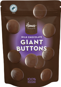HAMES Milk Chocolate Giant Buttons 100g