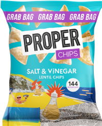 PROPER Chips - Salt & Vinegar Lentil Chips Grab Bag 31g