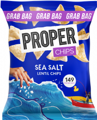 PROPER Chips - Sea Salt Lentil Chips Grab Bag 31g