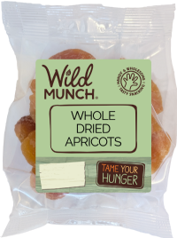 WILD MUNCH Whole Dried Apricots 80g
