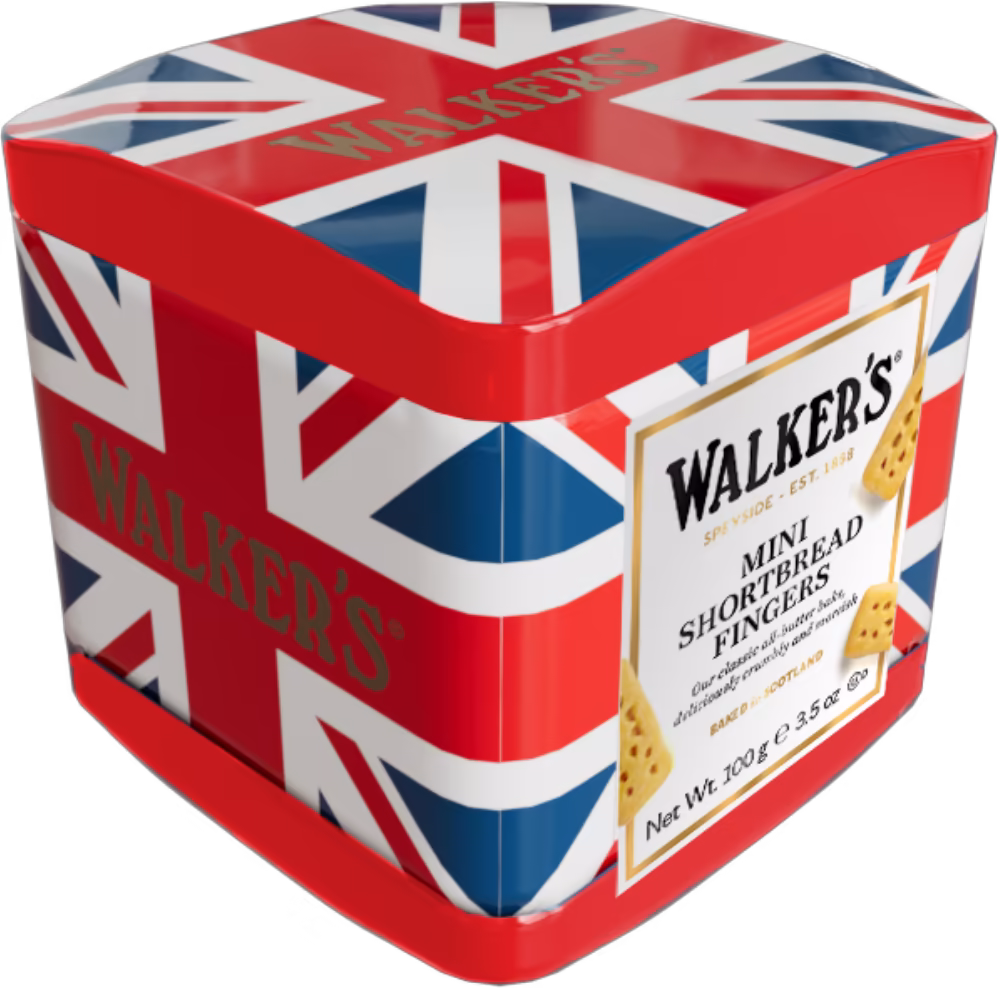 WALKER'S Mini Shortbread Fingers - Union Jack Tin 100g