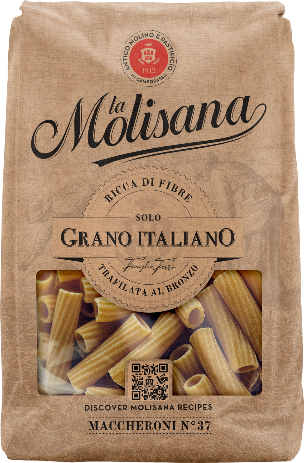 LA MOLISANA Fusilli Integrali Pasta 500g