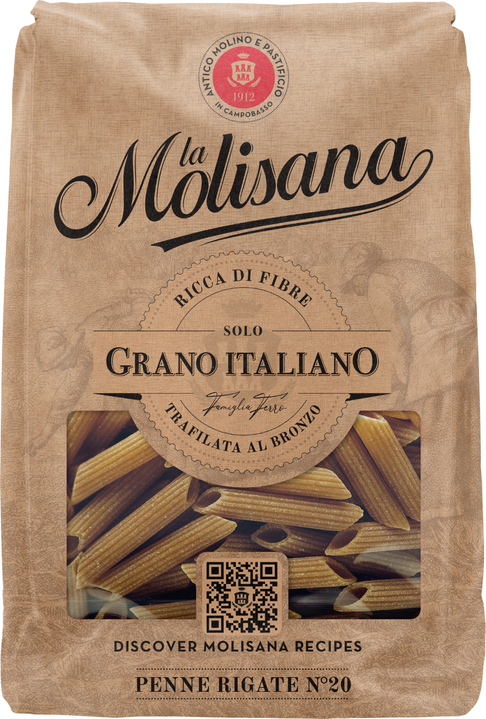 LA MOLISANA Penne Rigate Integrali Pasta 500g