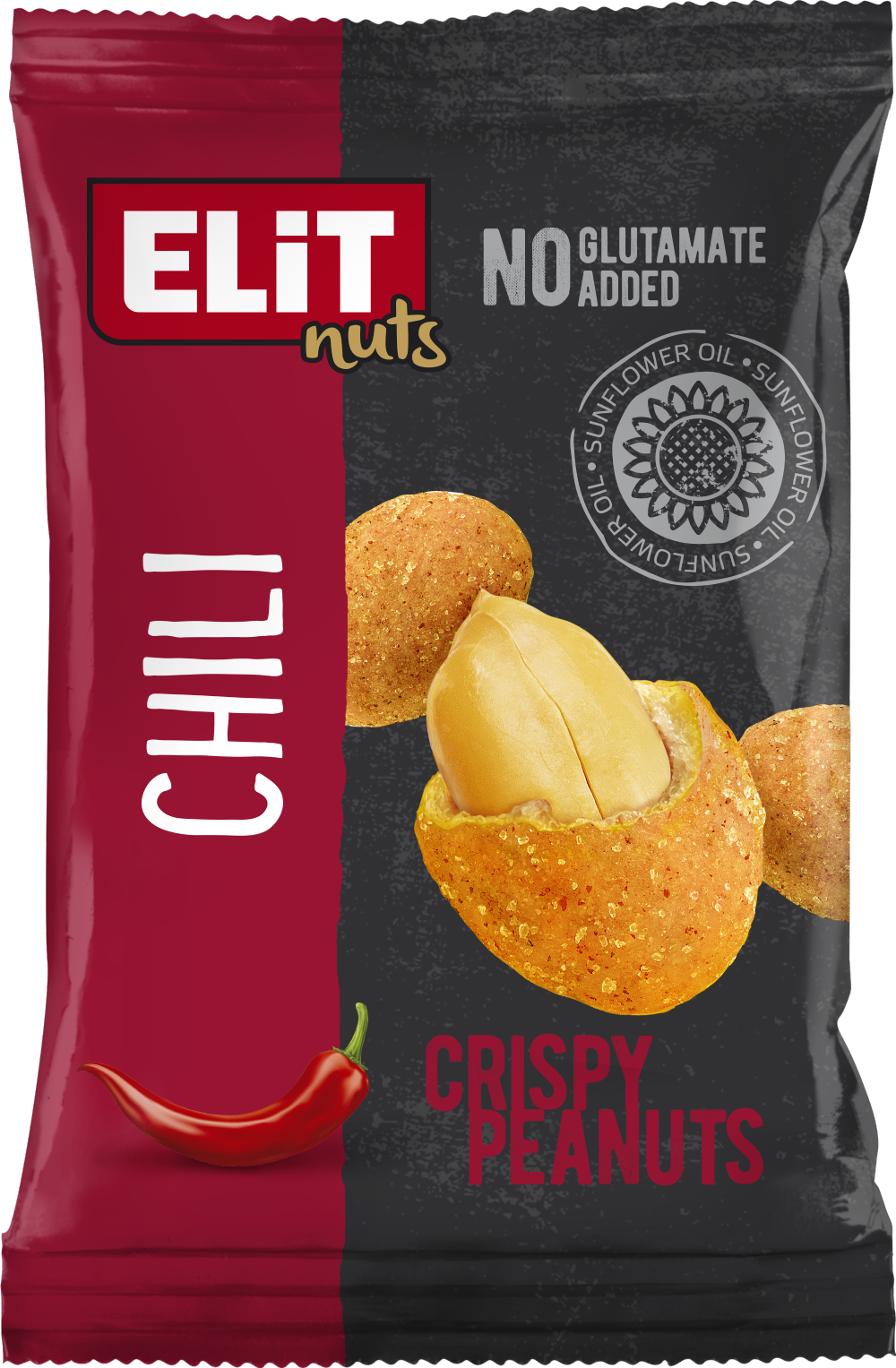 ELIT NUTS Crispy Peanuts - Chilli 70g
