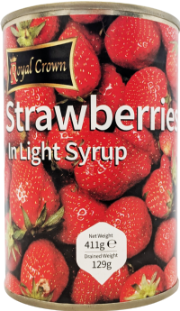 ROYAL CROWN Strawberries in Light Syrup 411g
