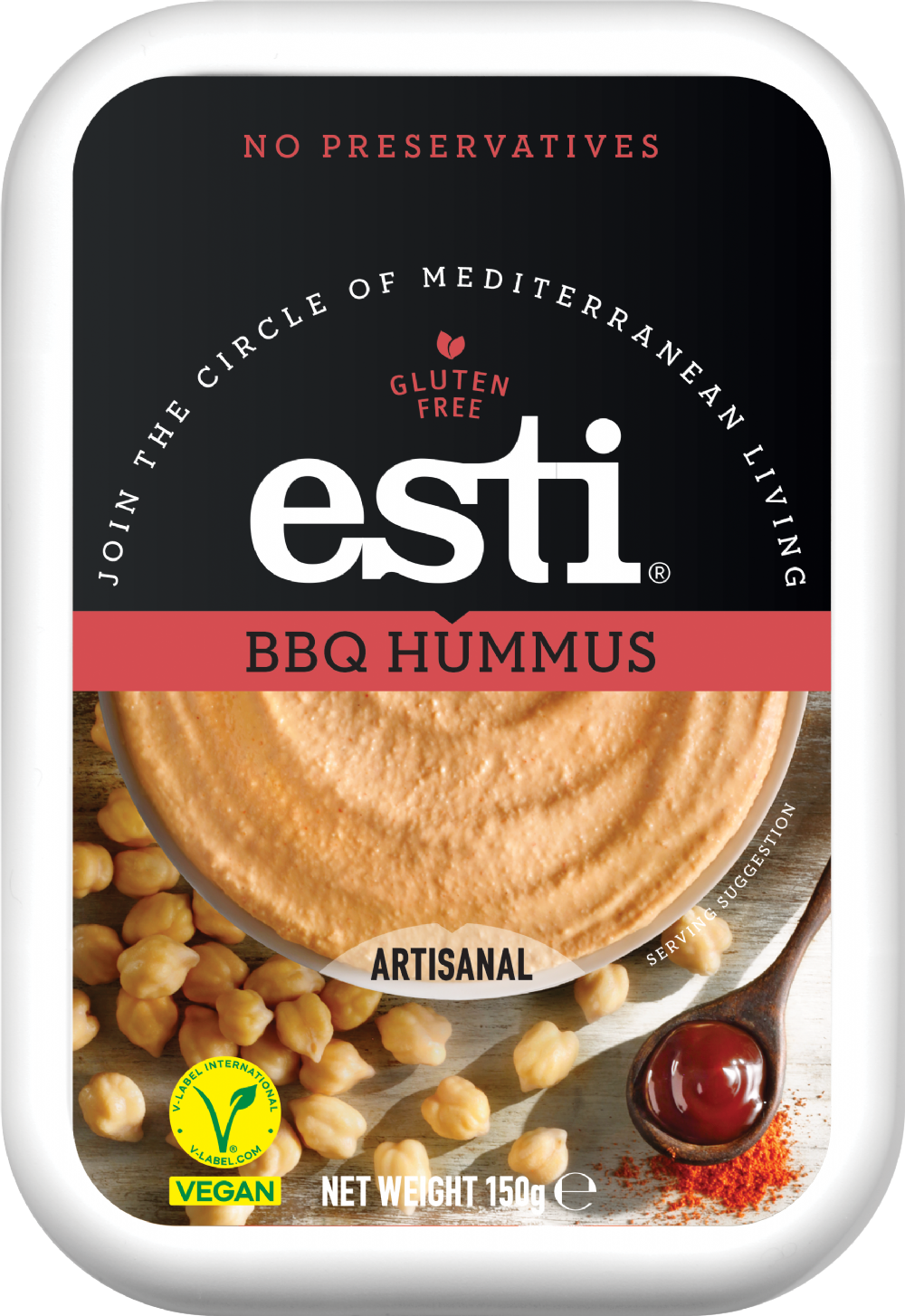 ESTI BBQ Hummus 150g