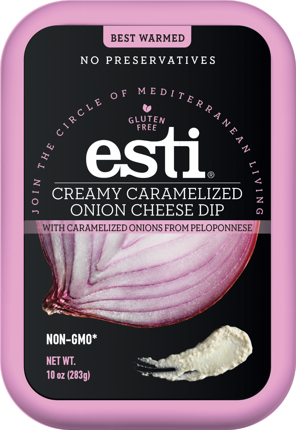 ESTI Creamy Caramelised Onion Cheese Dip 283g