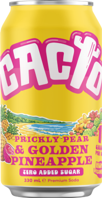 CACTO Prickly Pear & Golden Pineapple Premium Soda 330ml