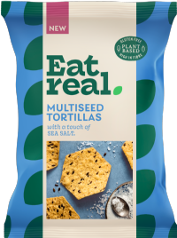 EAT REAL Multiseed Tortillas - Sea Salt 160g