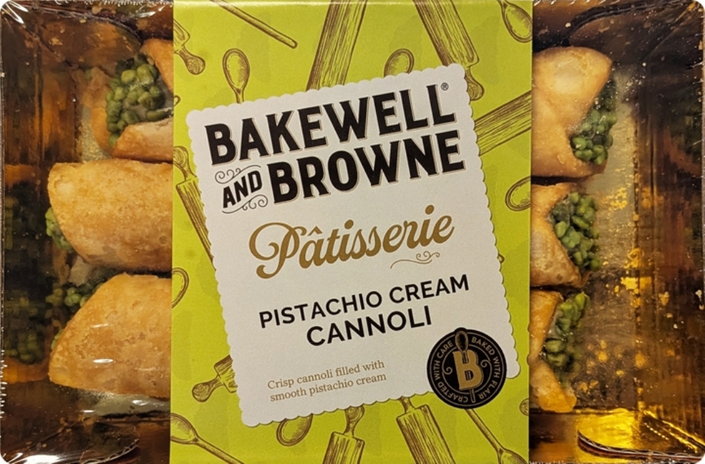 BAKEWELL AND BROWNE Pâtisserie - Pistachio Cream Cannoli 180g