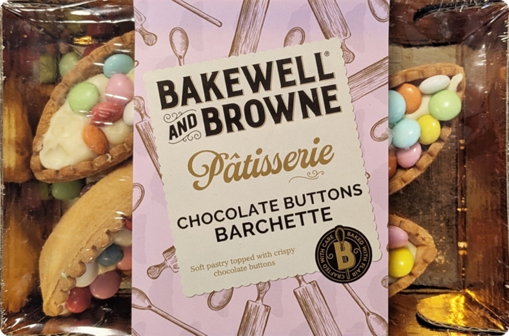 BAKEWELL AND BROWNE Pâtisserie - Chocolate Buttons Barchette 180g