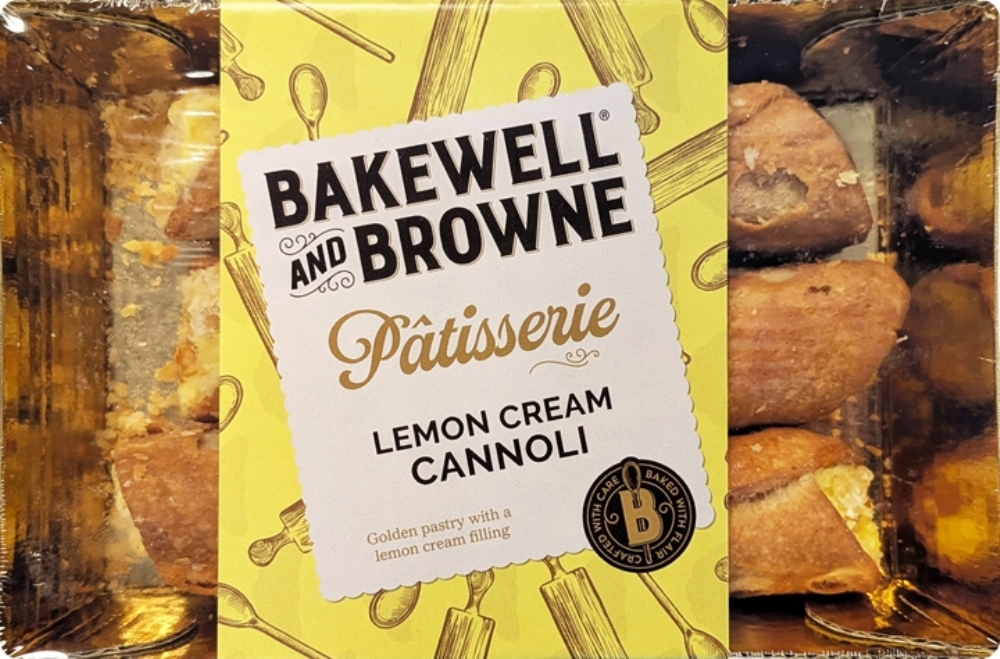 BAKEWELL AND BROWNE Pâtisserie - Lemon Cream Cannoli 180g