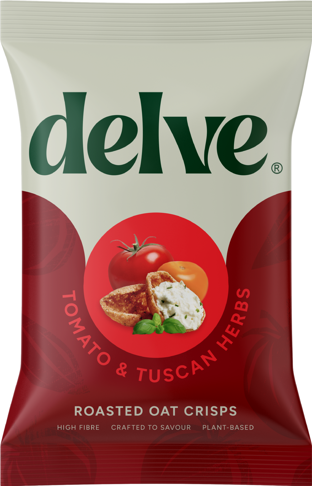 DELVE Tomato & Tuscan Herbs Roasted Oat Crisps 120g