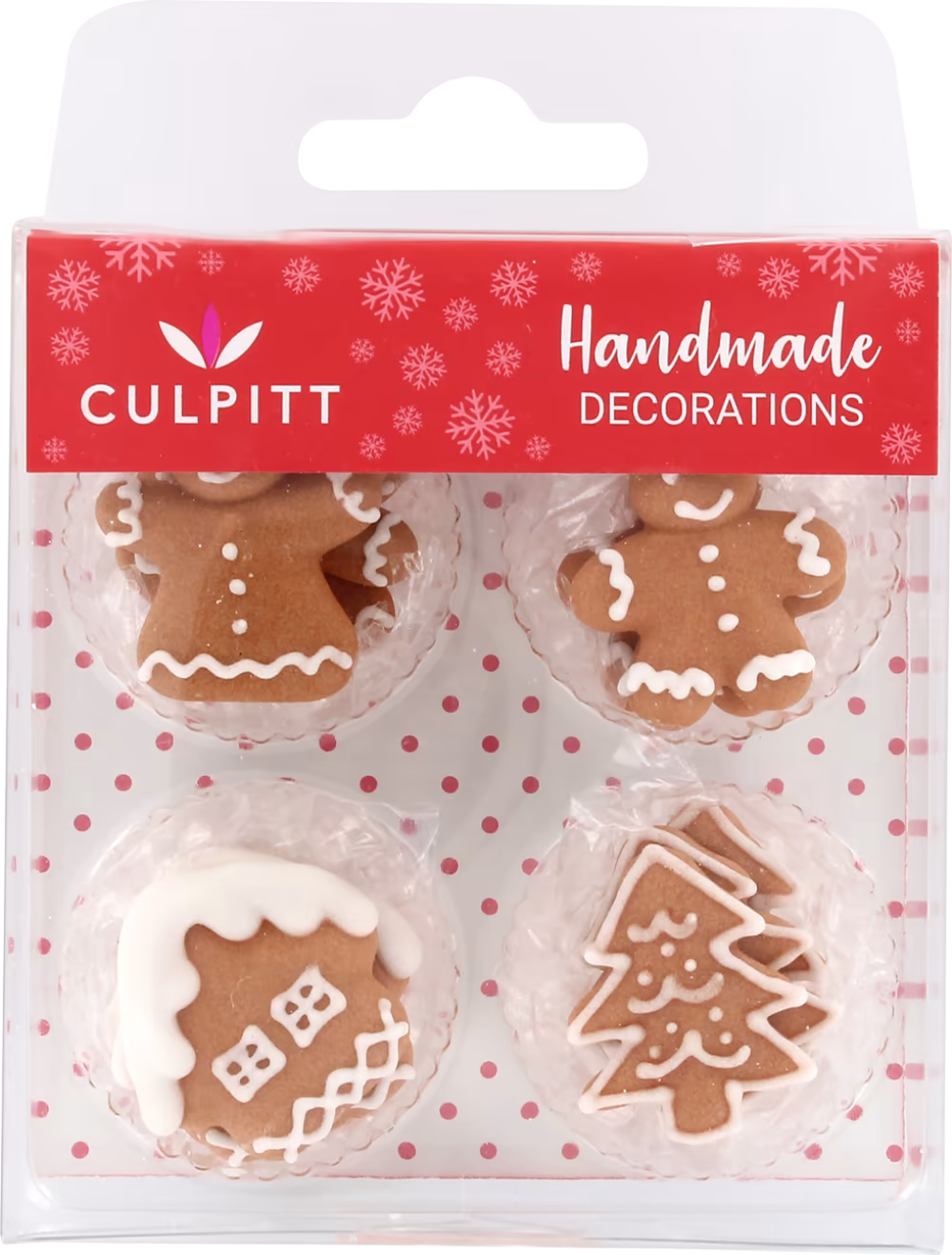 CULPITT Handmade Cake Decorations - Gingerbread Village 12pc