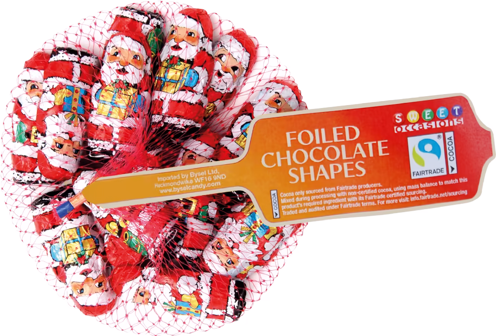 SWEET OCCASIONS Foiled Chocolate Santas - Net 85g