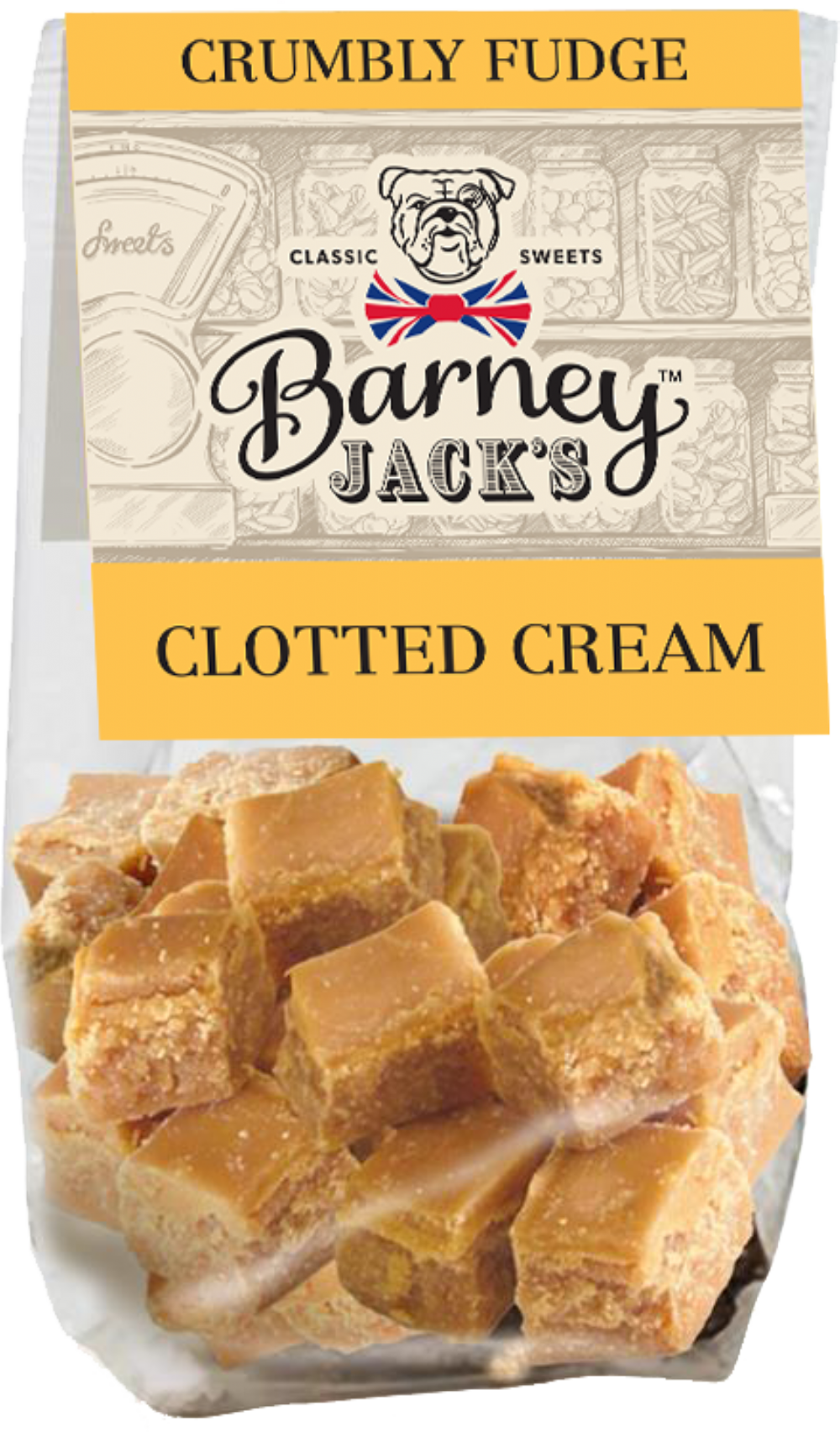 BARNEY JACK'S Crumbly Fudge - Clotted Cream 150g