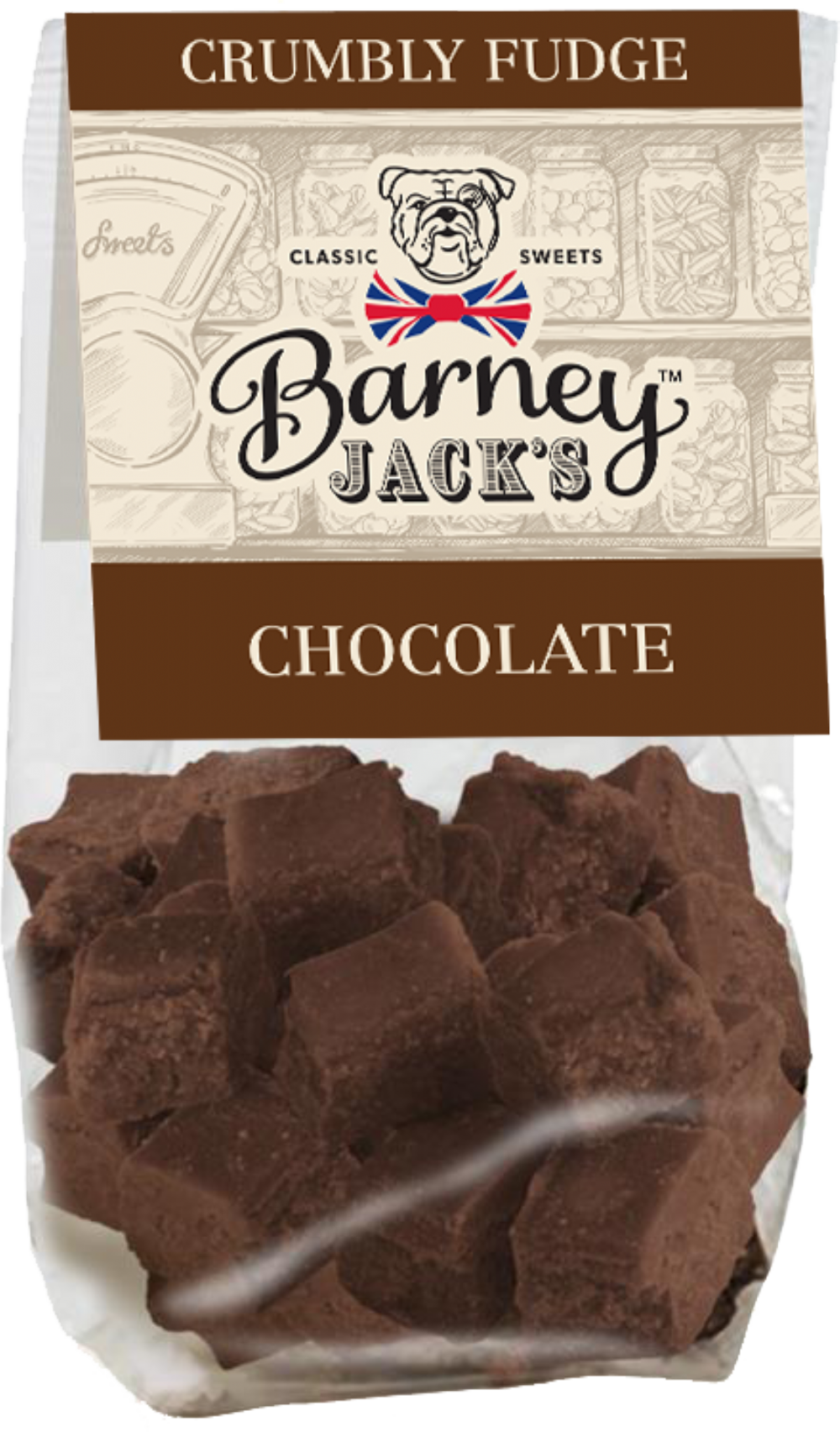 BARNEY JACK'S Crumbly Fudge - Chocolate 150g