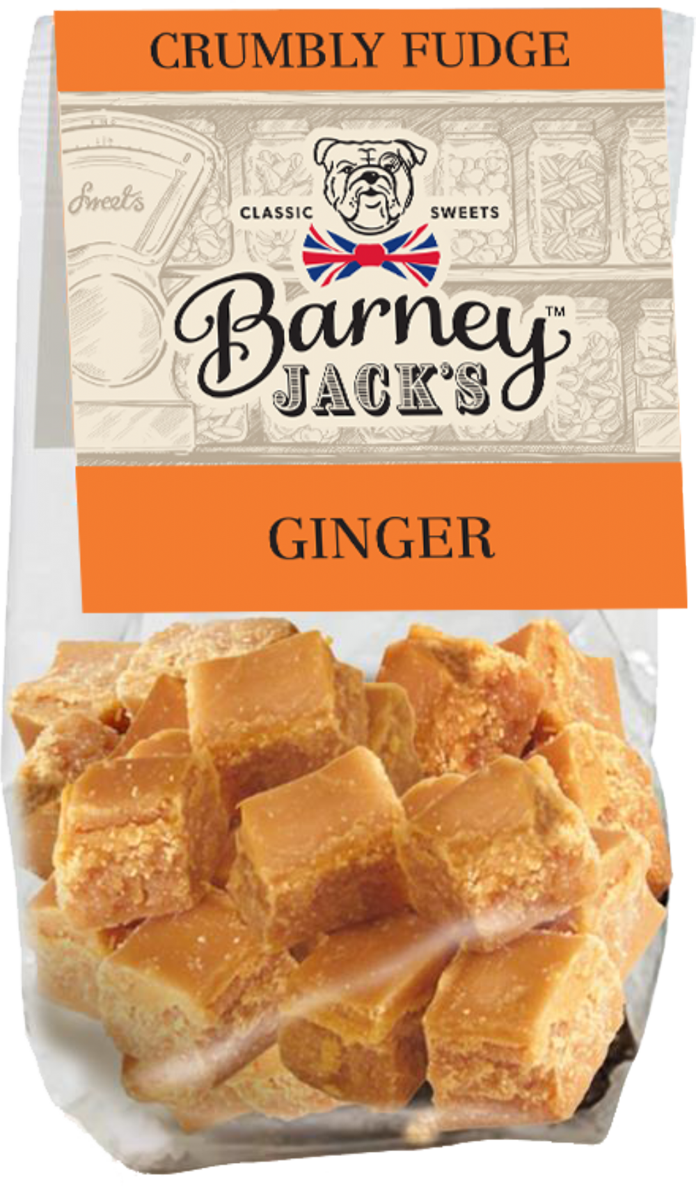 BARNEY JACK'S Crumbly Fudge - Ginger 150g
