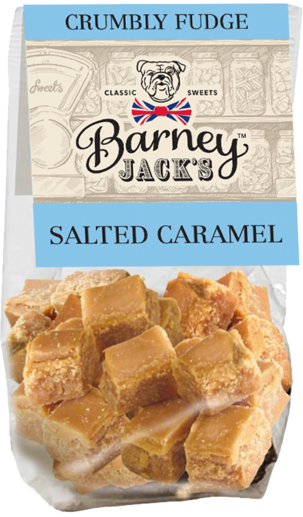 BARNEY JACK'S Crumbly Fudge - Salted Caramel 150g