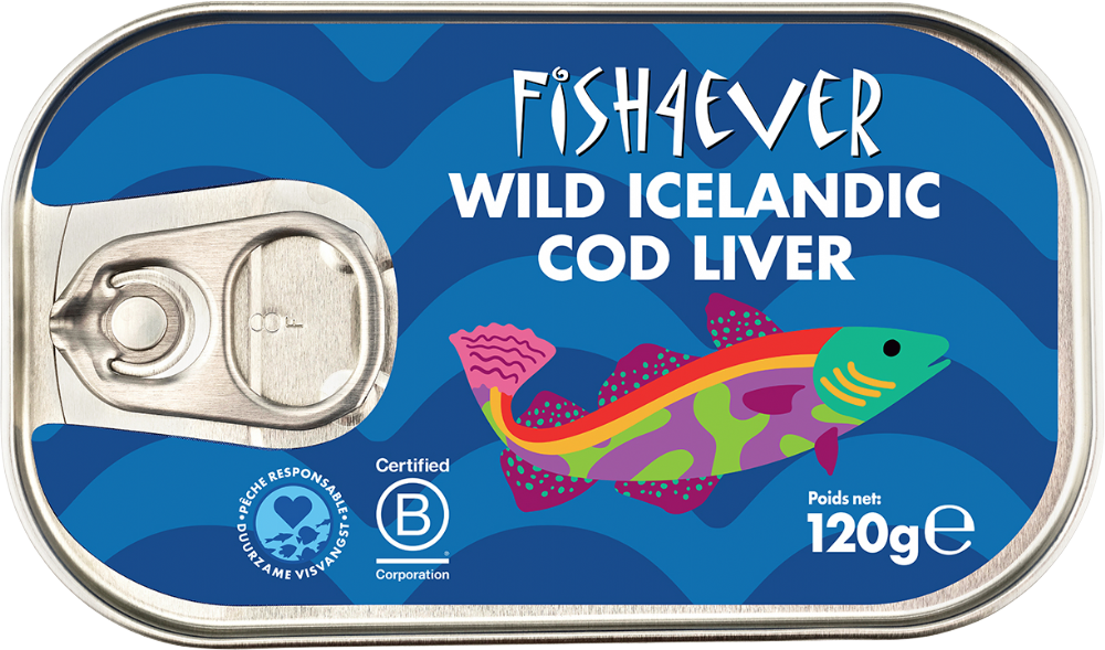 FISH 4 EVER Wild Icelandic Cod Liver 120g