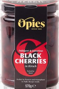 OPIES Black Cherries in Kirsch 570g