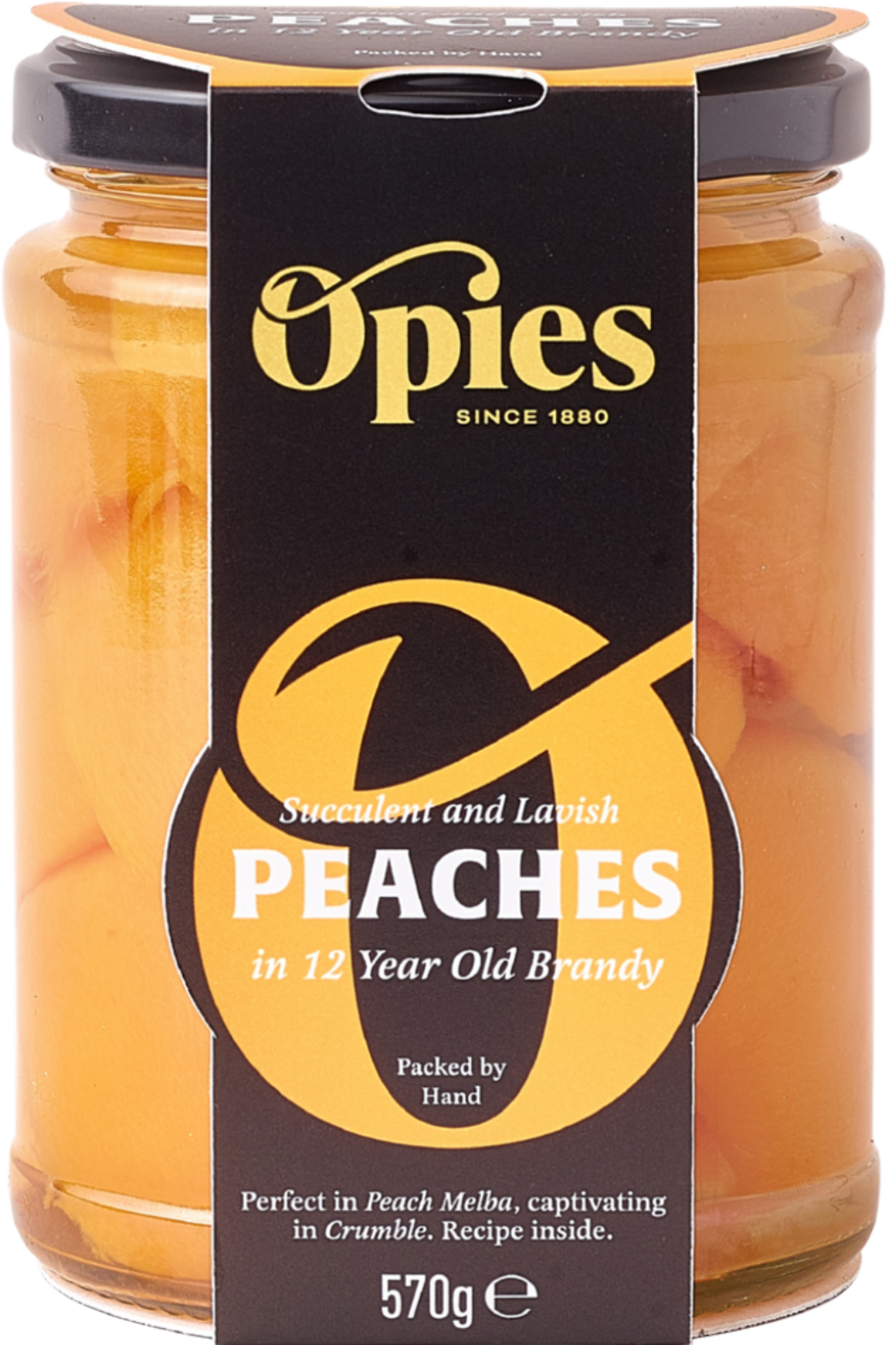 OPIES Peaches in 12 Year Old Brandy 570g