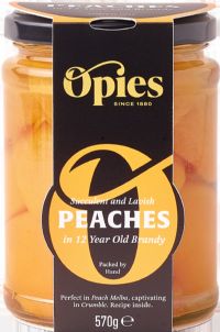 OPIES Peaches in 12 Year Old Brandy 570g